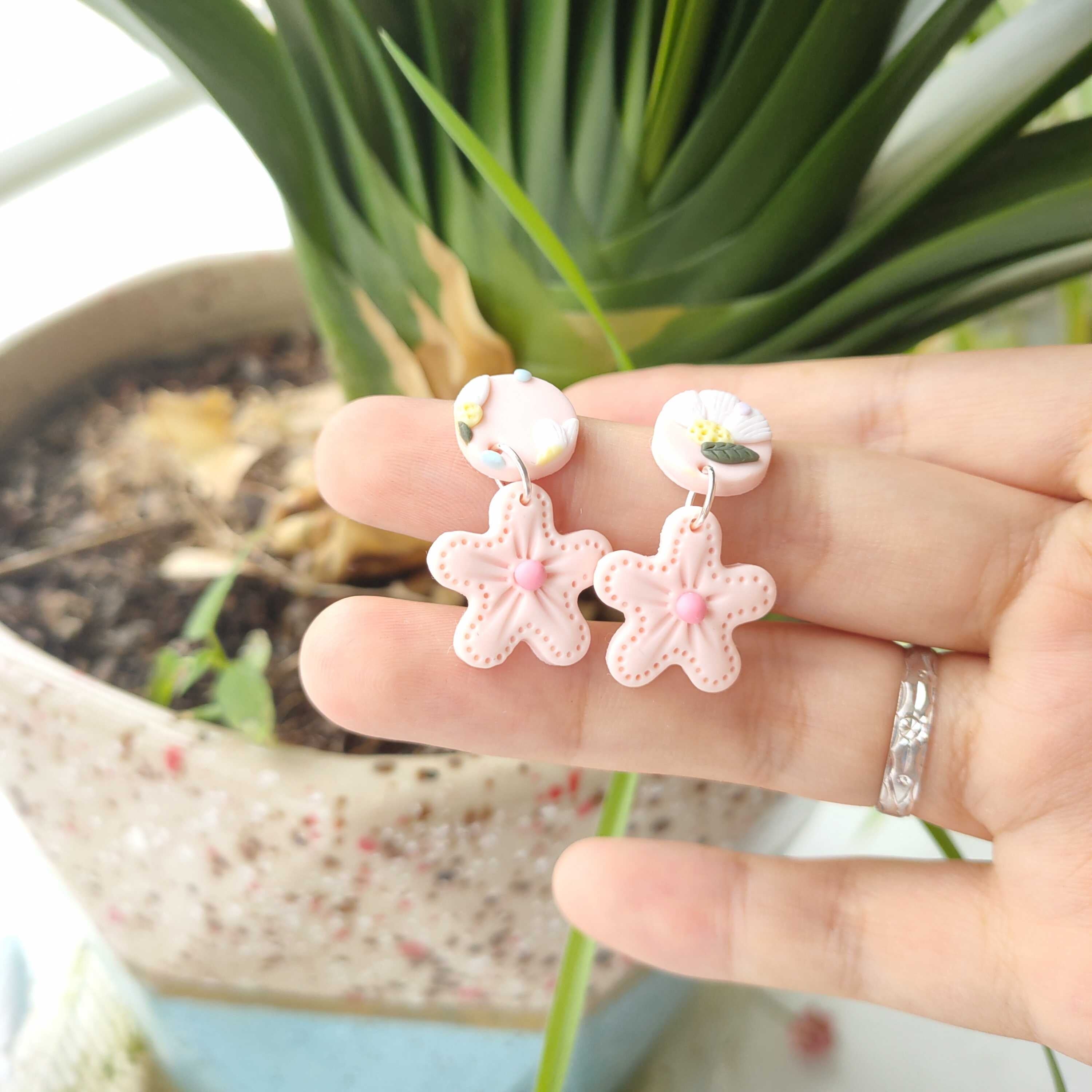 Flower Blossom Stud Earrings